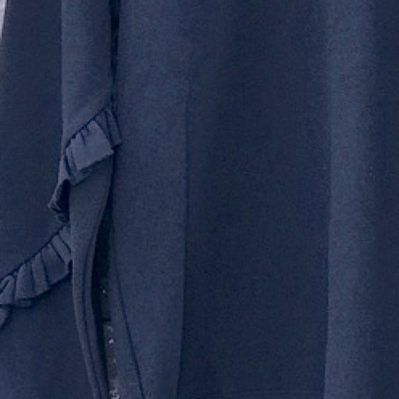 KENSIE Black Sweatshirt w/Open Back KeyHole Detail, BowTie, Ruffle Sleeve NWT Sm - Picture 8 of 8